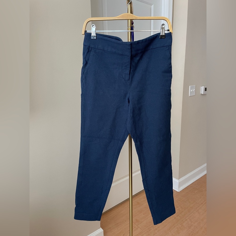 LOFT petite pants - Navy Blue Textured Design - Women’s Sz. 8